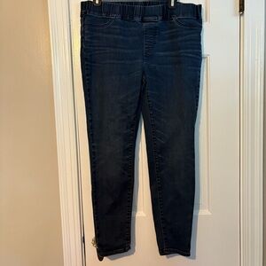 Eileen Fisher Pull-on Elastic Waist Jeans Straight Leg - Large